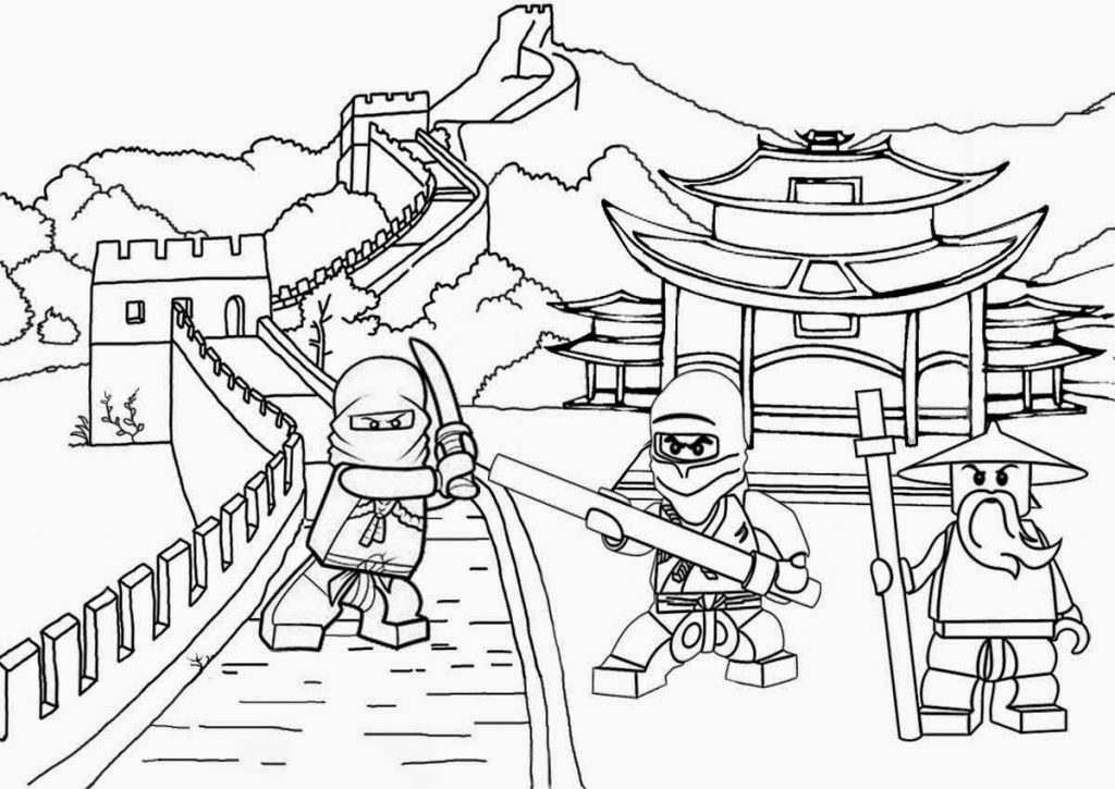 1024x725 Ninjago Coloring Pages Free