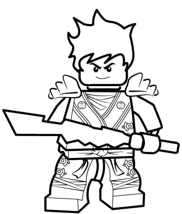 580x681 Ninjago Coloring Pages Kai Coloring Pages Lovely Coloring Pages