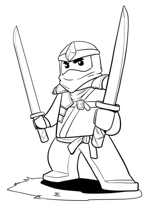283x400 Lego Ninjago Coloring Pages