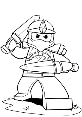 283x400 Lego Ninjago Coloring Pages