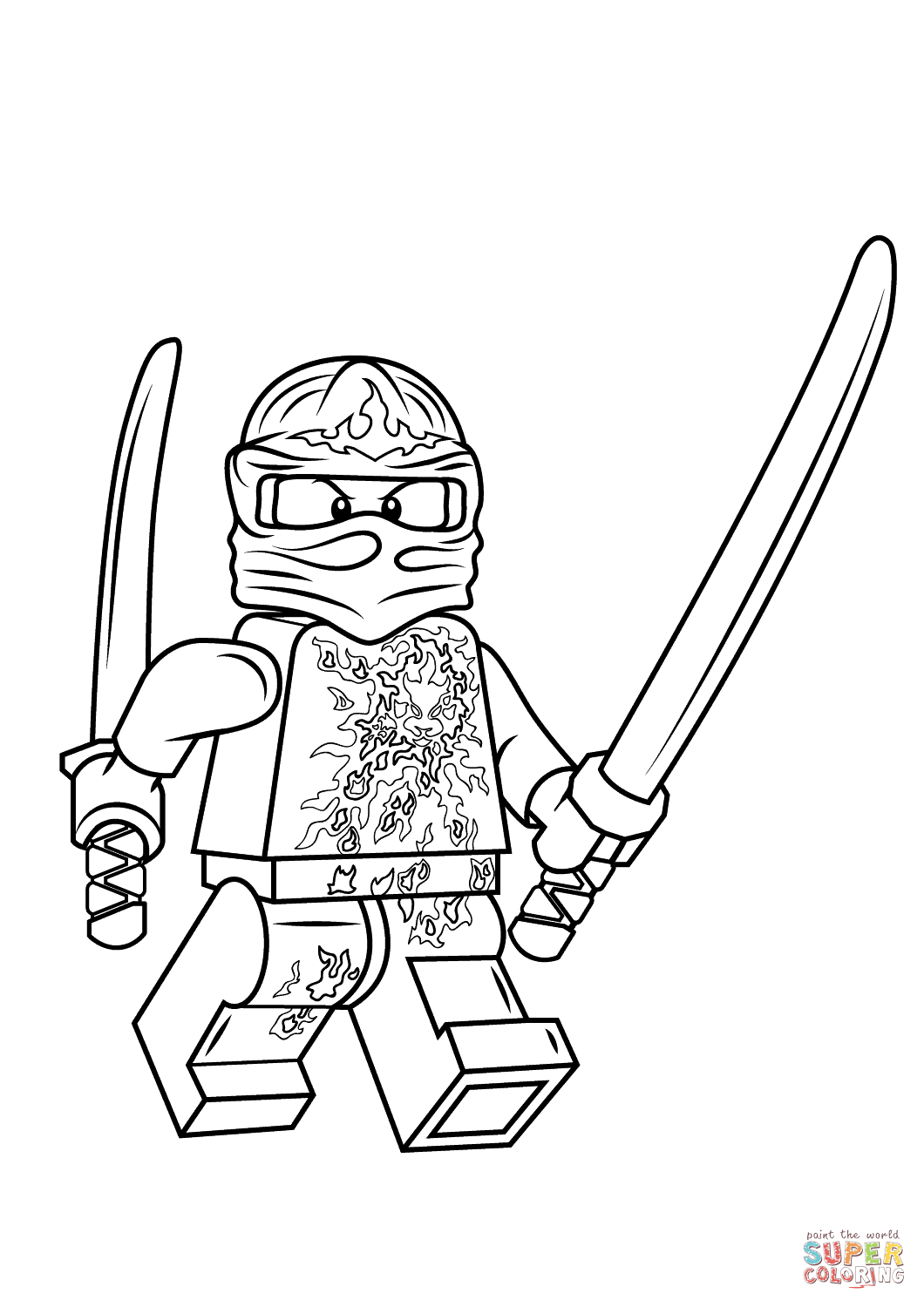 1060x1500 Fundamentals Lego Ninjago Rebooted Coloring Pages Kai Nrg Page