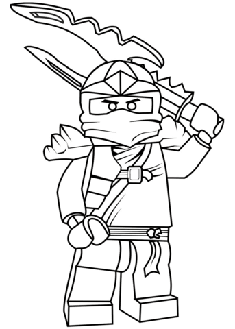 343x480 Lego Ninjago Jay Zx Coloring Pages