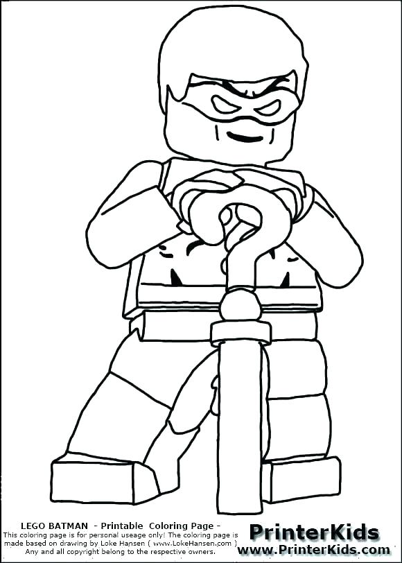 580x812 Lego Guy Coloring Page