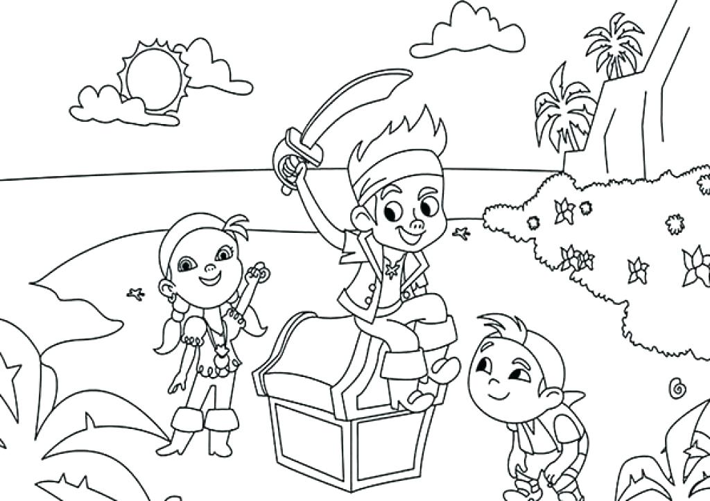 1024x723 Pirate Coloring Page Jack And The Pirates Coloring Pages Pages