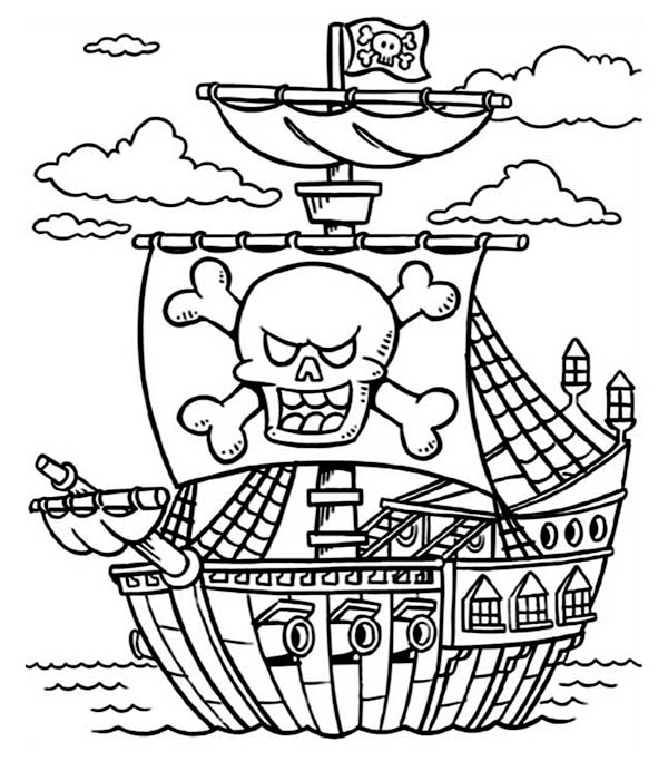 600x692 Pirates Coloring Pages To Print Page For Kids In Inspirations