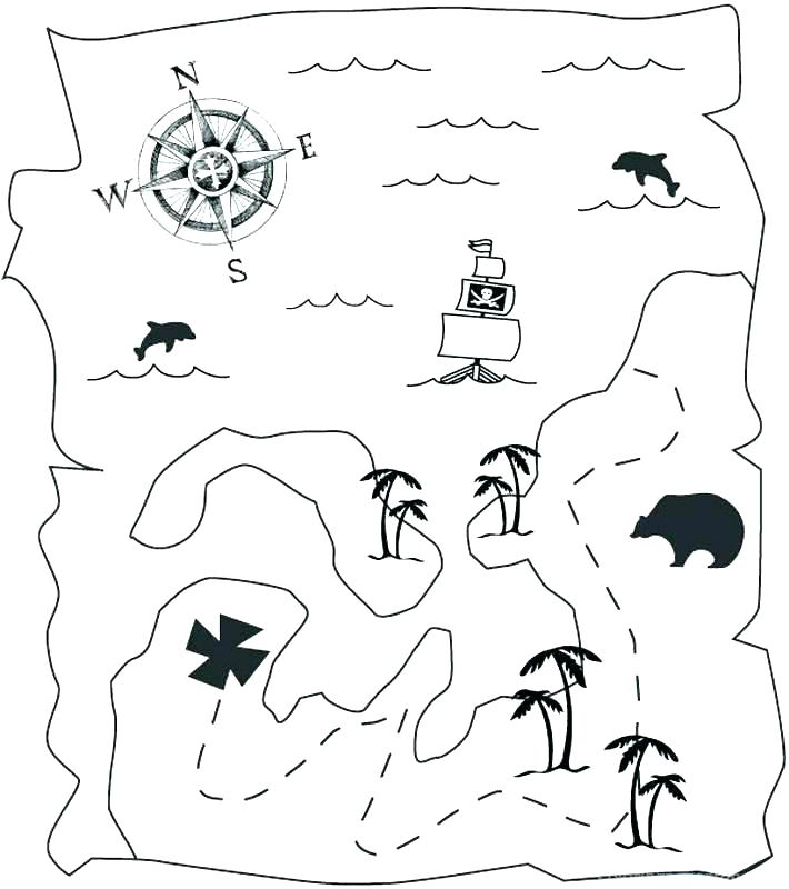 710x800 Coloring Pages Lego Pirates Pirate Printable Treasure Map Sheet