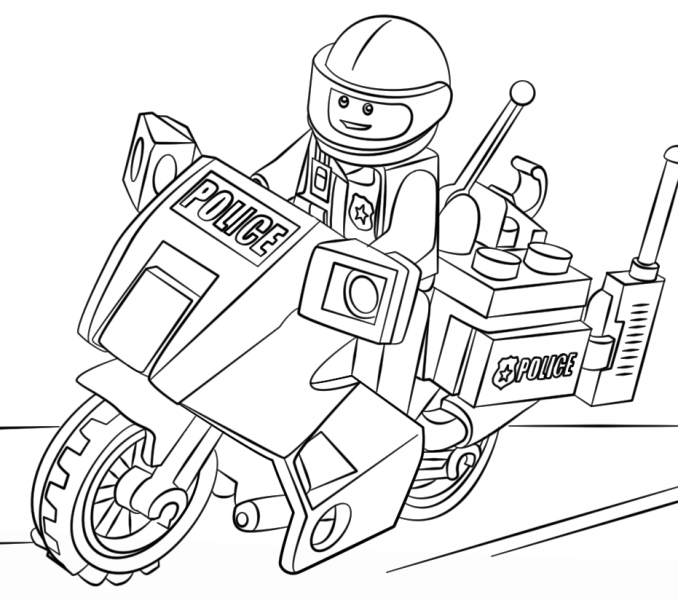 Lego Police Coloring Pages at GetDrawings | Free download