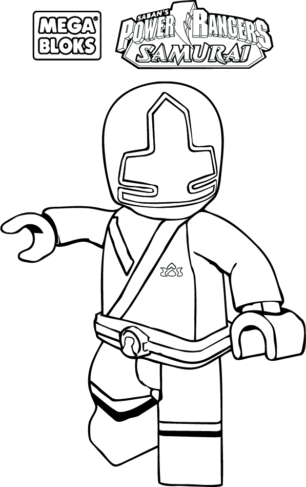 597x949 Lego Power Rangers Coloring Yellow Ranger