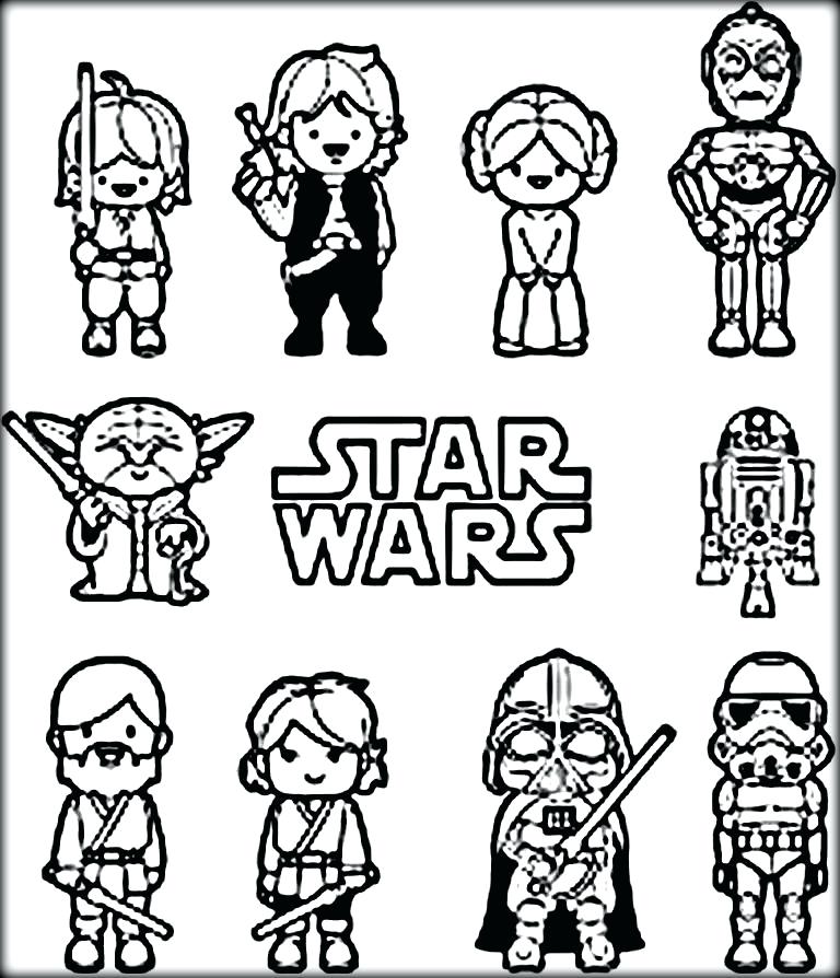 768x894 Star Wars Coloring Pages All Characters Of Star Wars Coloring Page
