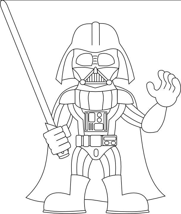 608x718 Lego Darth Vader Coloring Pages