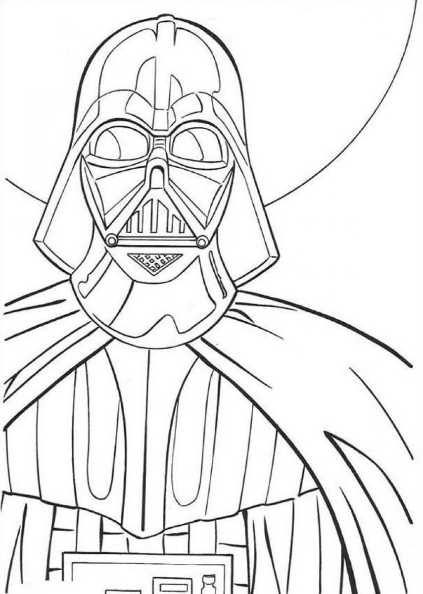 855x1200 Darth Vader Coloring Pages