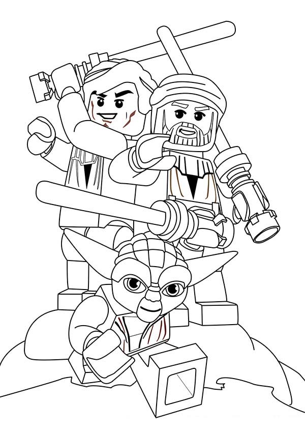 600x849 Lego Star Wars Characters Coloring Page