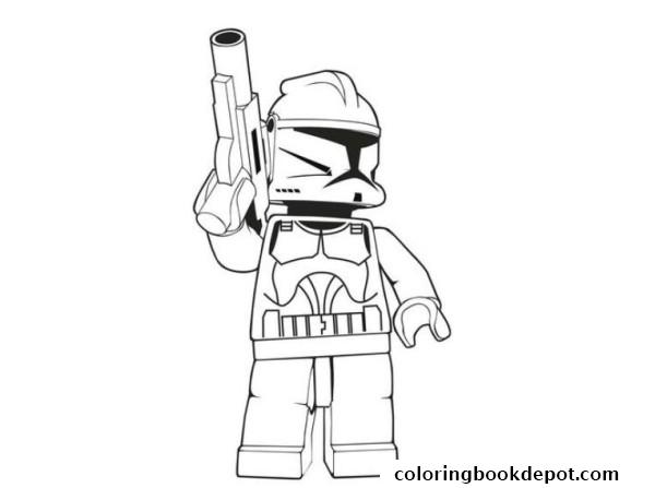 600x447 Lego Stormtrooper Star Wars Coloring Pages