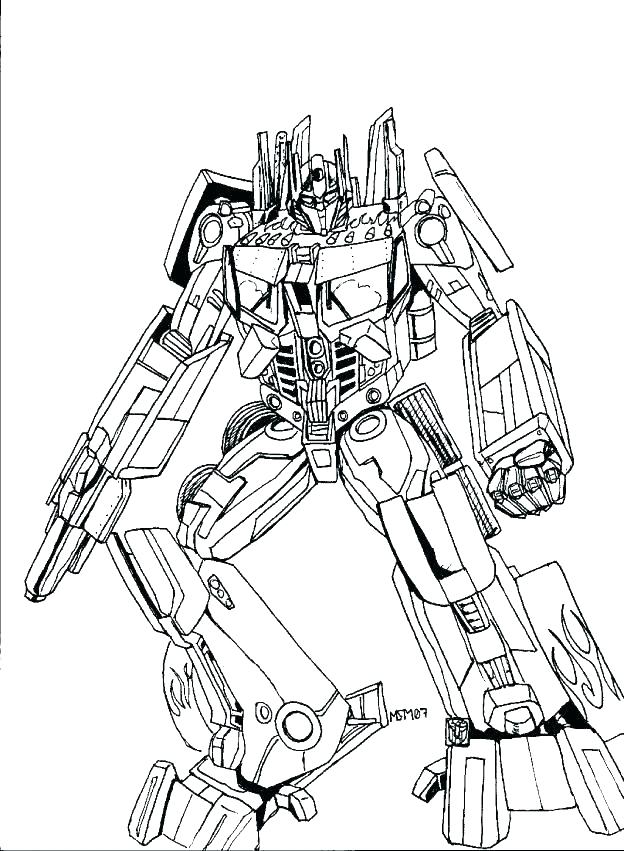 624x851 Optimus Prime Coloring Prime