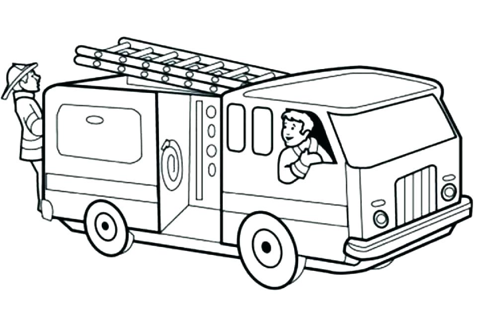 960x652 Fire Truck Coloring Page High Definition Coloring Best Fire Truck