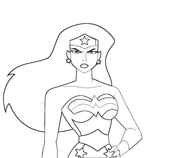 800x667 Wonder Woman Coloring Pages
