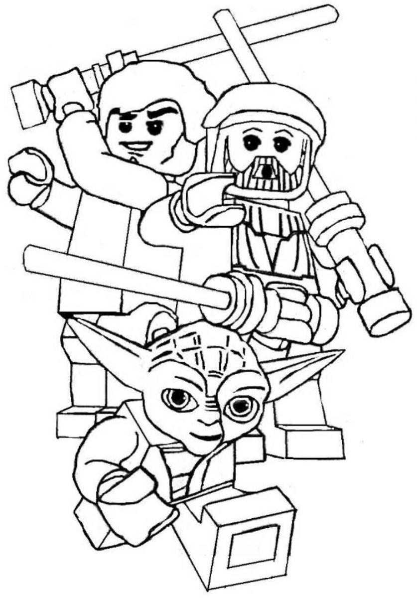 837x1200 Yoda Coloring Pages