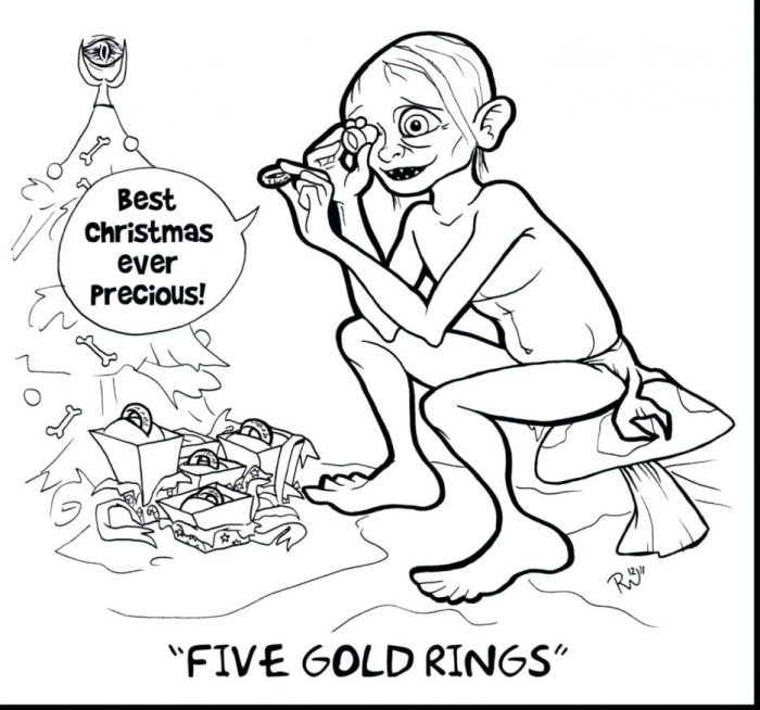 700x654 Lord The Rings Coloring Pages Sheets Captures Graceful Awesome