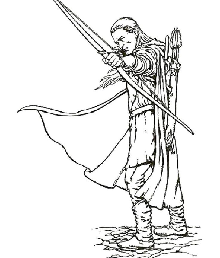 736x864 Unique Lord Of The Rings Legolas Coloring Pages Festooning