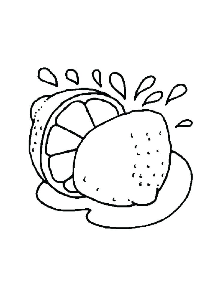 724x1024 Lemon Coloring Page Coloring For Kids Lemon Meringue Page