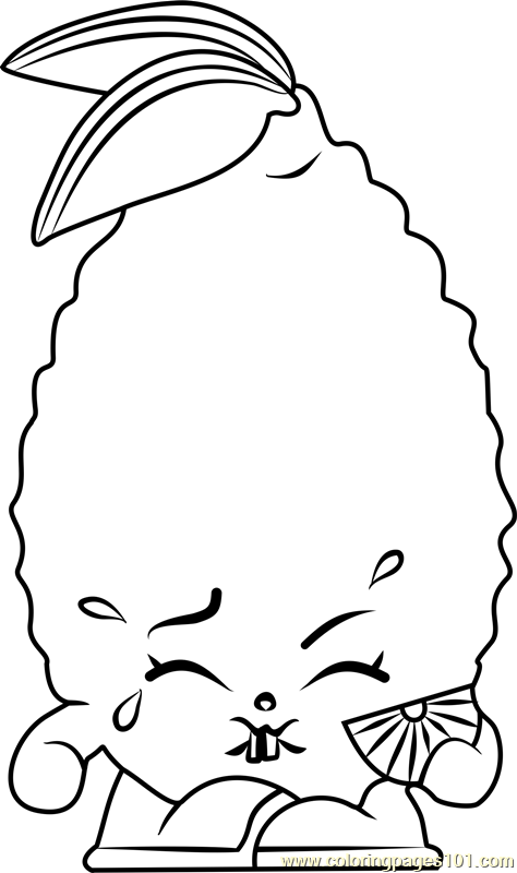 474x800 Sour Lemon Shopkins Coloring Page