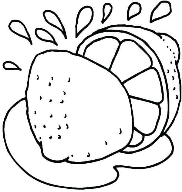 600x636 Lemon Coloring Page Lets Drink Lemon Juice Coloring Page Lemon