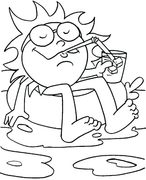 556x684 Summer Coloring Page Drum Man Lemonade Stand Summer Coloring Page