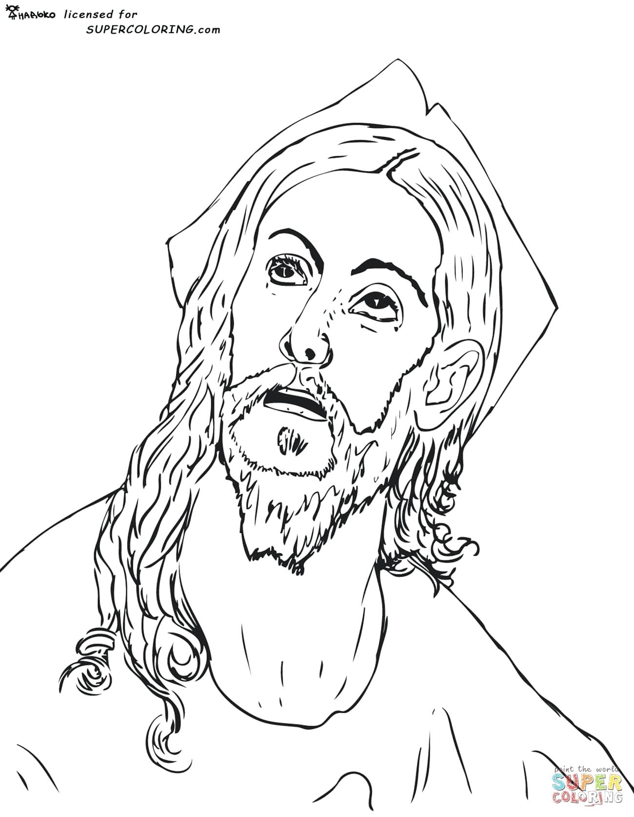 1300x1677 Mona Lisa Coloring Page Head
