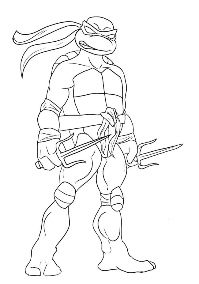 650x927 Ninja Turtles Coloring Pages Leonardo Ninja Turtle Coloring Page