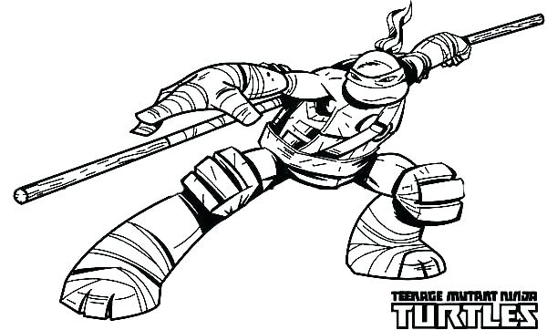 600x362 Ninja Turtles Coloring Pages