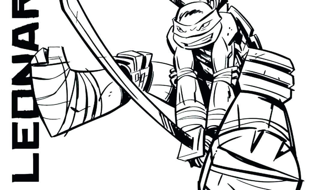 1048x632 Teenage Mutant Ninja Turtles Coloring Pages Leonardo