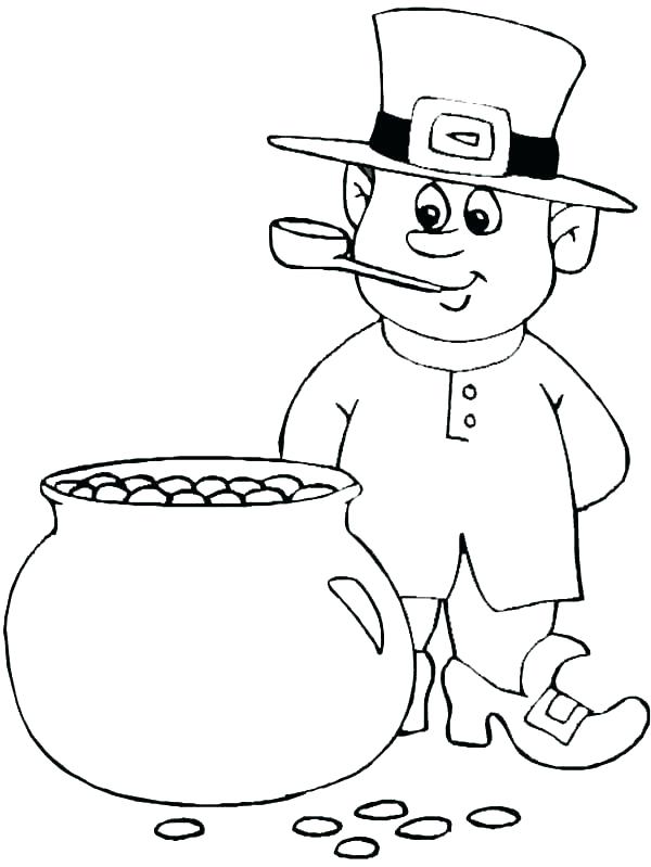 600x799 Gold Coloring Pages Rainbow Coloring Page Pot Of Gold Coloring