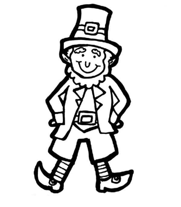 600x686 Leprechaun Coloring Pages