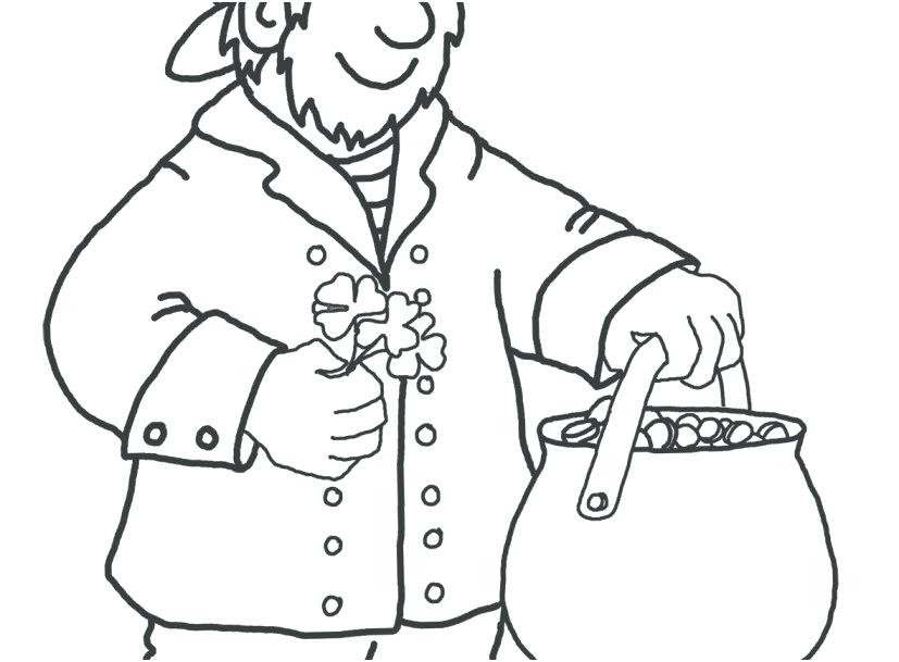 827x609 Leprechaun Coloring Page Cute Leprechaun Coloring Pages Free