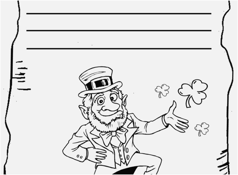 827x609 Top Rated Display Leprechaun Coloring Pages To Print Most Popular
