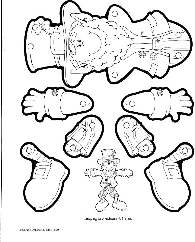 646x800 Leprechaun Coloring Pages Free