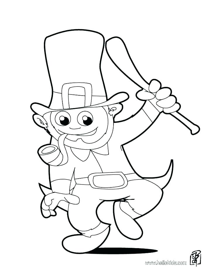 728x941 Leprechaun Coloring Page Printable Drawing Board Weekly Leprechaun