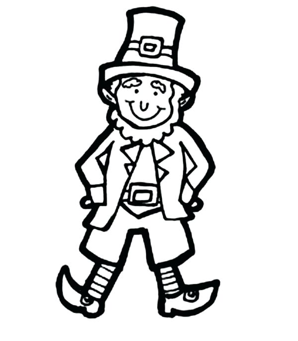 600x686 Leprechaun Coloring Pages Pot Of Gold Coloring Pages Leprechaun