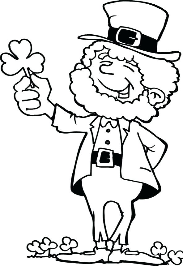 592x860 Leprechaun Coloring For The Kids Leprechaun Face Template