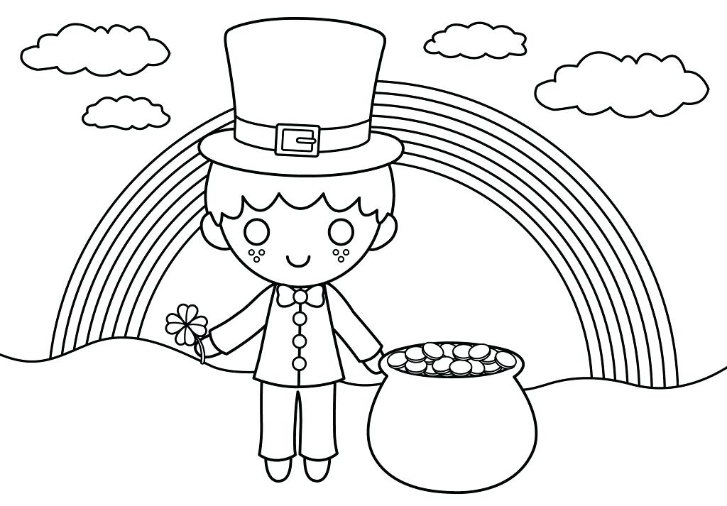 Leprechaun Face Coloring Pages at GetDrawings | Free download