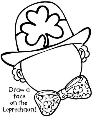 316x399 Leprechaun Face Coloring Page Coloring Book