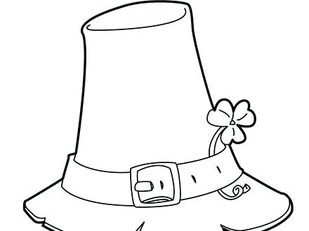 440x330 Leprechaun Hat Coloring Page Shamrock And Hat Coloring Pages