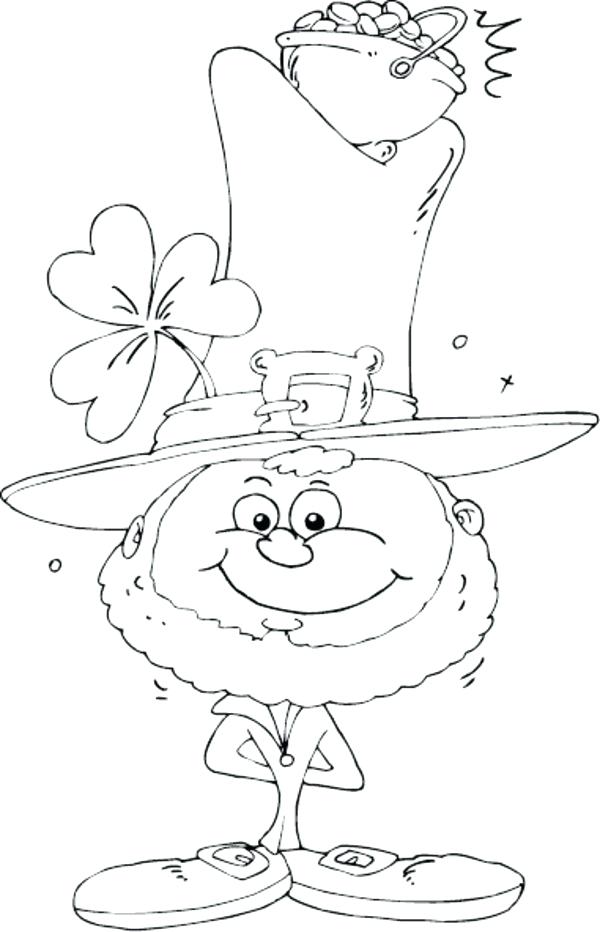 600x932 St Patrick Para Colorear Leprechaun Coloring Pages Free Saint