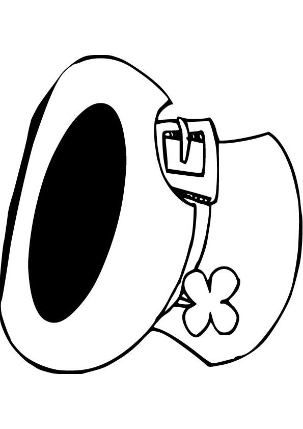 595x842 Download Free Leprechaun Hat Drawing Page Holiday