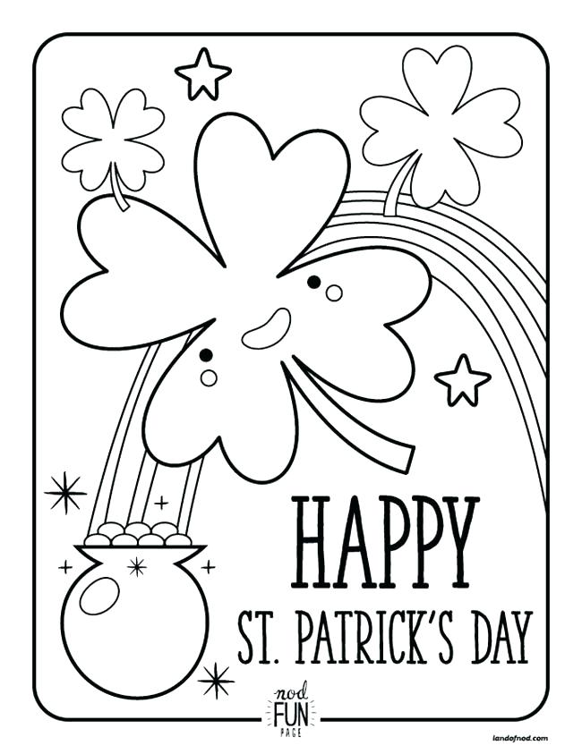 650x843 Leprechaun Hat Coloring Page