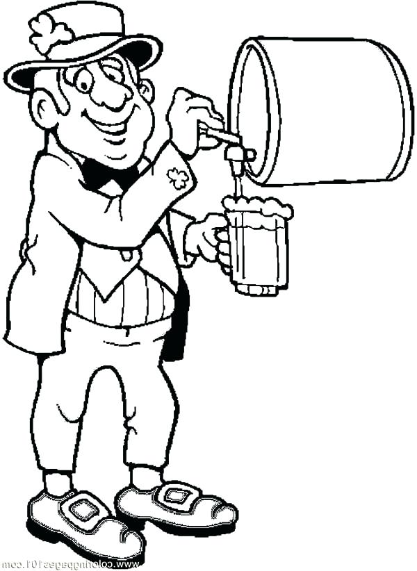 600x822 Printable Leprechaun Coloring Page Coloring Pages Collection