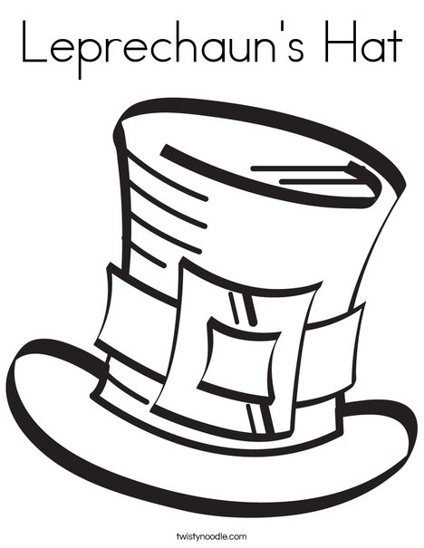 468x605 Leprechaun's Hat Coloring Page