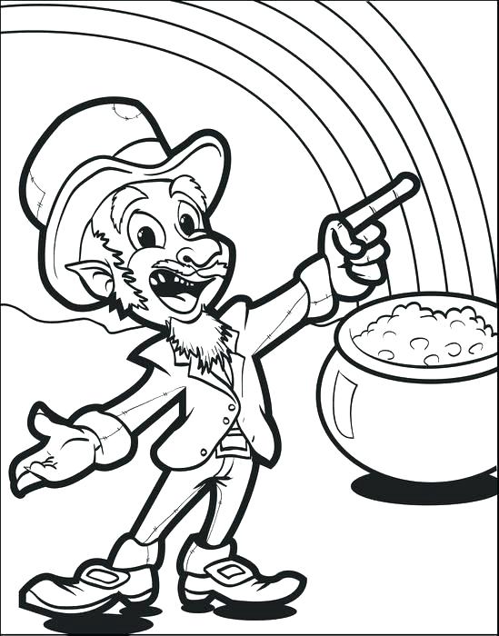 549x700 Gold Coloring Pages Tarantula Coloring Page Leprechaun With Pot