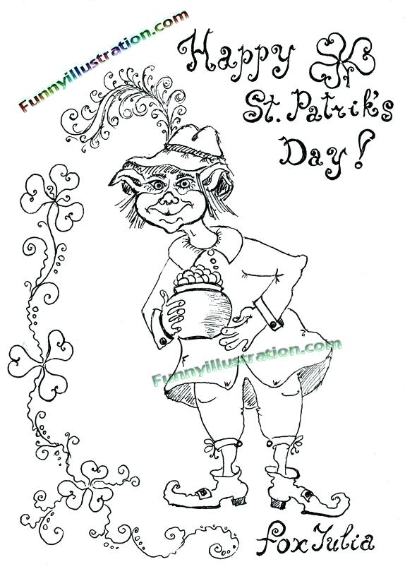 574x806 St Paddys Derby Coloring Page Free Saint Day Coloring Pages