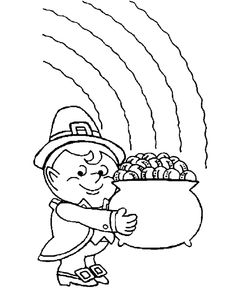 235x288 Face Mask Leprechaun St Patrick's Coloring Picture For Kids St